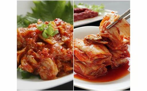 「無添加やがちゃんキムチ」白菜キムチ「頂」とチャンジャセット [ 白菜 キムチ チャンジャ セット 韓国料理 自家製 美味しい ヤンニョムジャン こだわり 専門店 グルメ 人気 おすすめ ギフト おつまみ 惣菜 ]