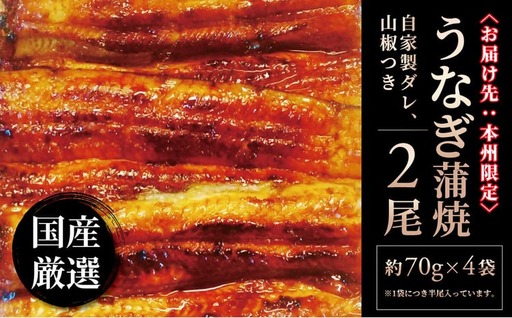 国産 うなぎ蒲焼 140g× 2尾入 [ 国産 うなぎ 蒲焼 レトルト 鰻 ウナギ セット 自家製タレ 山椒付き 炭火 蒸し 関東風 土用 丑の日 ギフト プレゼント 贈り物 贈答 誕生日 父の日 母の日 お歳暮]