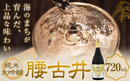 日本酒 腰古井 純米大吟醸 720ml 1本 有限会社 滝口商店[30日以内に出荷予定(土日祝除く)]千葉県 勝浦市 日本酒 酒 純米 大吟醸