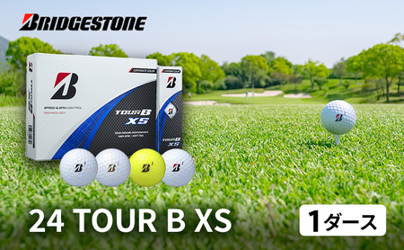 ゴルフ 24 TOUR BXS 1ダース ゴルフボール ボール ブリヂストン ダース セット [ホワイト(WH)]