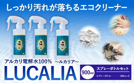 アルカリ 電解水 100% LUCALIA ルカリア スプレーボトルセット