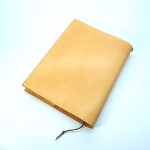 牛ヌメ革 四六判 単行本カバー(手縫い)