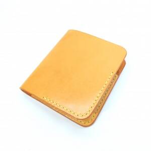 牛ヌメ革 シンプルウォレット・カードタテ(手縫い)