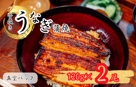 骨抜き鰻蒲焼2尾(真空パック)