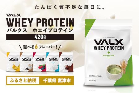 [7営業日以内発送]VALX ホエイプロテイン 420g 抹茶風味 プロテイン 抹茶