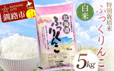 特別栽培米ふっくりんこ 5kg 白米 北海道産 米 コメ こめ お米 白米 玄米 通常発送