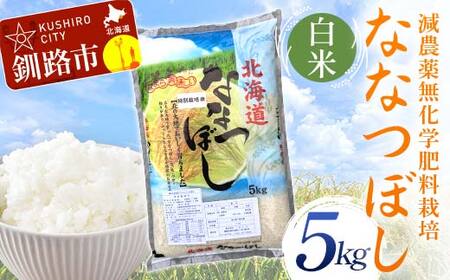 農薬9割減・化学肥料不使用ななつぼし 5kg 白米 北海道産 米 コメ こめ お米 白米 玄米 通常発送