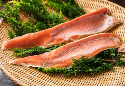 紅鮭塩ハラミ 2パックで1.0kg ふるさと納税 魚 鮭