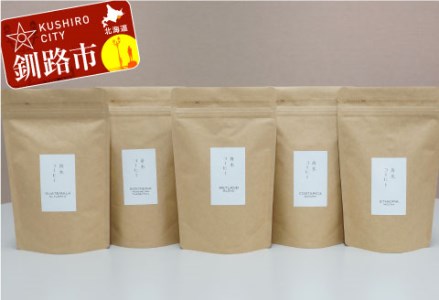 自家焙煎スペシャルティコーヒー [豆]100g×5種(計500g)セット ブレンド+シングルオリジン4種 ふるさと納税 飲料 コーヒー