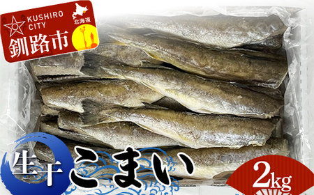 釧路葛西水産 こまい 「生干」 2kg(1kg×2箱) ふるさと納税 こまい