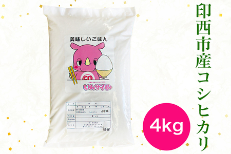 新米 コシヒカリ 令和7年産 印西市産 美味しいごはん 4kg｜産地 直送 おこめ 米 こしひかり 精米 [0518]
