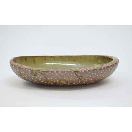 釉彩オーバル鉢 和食器 深皿 楕円皿 陶芸品《受注制作》楕円鉢 皿 深皿 和食器 おしゃれ モダン カレー皿 パスタ皿 手作り 陶芸 陶器 陶芸作家
