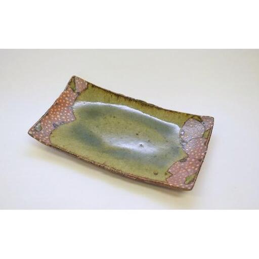 釉彩長角皿 和食器 長皿 陶芸品《受注制作》皿 中皿 長皿 長方形 和食器 おすすめ 手作り 食器 おしゃれ モダン 陶芸 陶器 陶芸作家