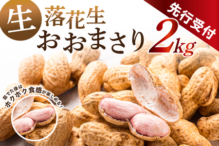 [先行受付 2025年8月下旬〜9月下旬発送予定]南房総市産 生落花生おおまさり 2kg mi0117-0001 落花生 おおまさり ピｰナッツ 甘み ホクホク おつまみ 晩酌 おやつ 大粒