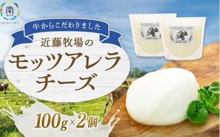 近藤牧場のモッツアレラチーズ(100g×2個) mi