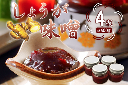 しょうが味噌　150g×4個 mi0005-0008 辛味 房州生姜 甘辛 味噌 みそおでん 野菜炒め 高家ふるさと産品 国産 ごはん おかず