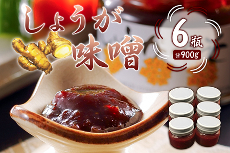 しょうが味噌　150g×6個 mi0005-0010 辛味 房州生姜 甘辛 味噌 ごはん みそおでん 野菜炒め 国産 高家ふるさと産品