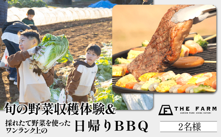 THE FARMで収穫体験&採れたて新鮮野菜をBBQで食べる贅沢な食体験(2名様)