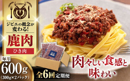 [全6回定期便]鹿肉 ひき肉 計600g(300g/パック) [喜茂別町][EBIJIN] 定期便 定期便 定期便 定期便 定期便 定期便 [AJAO060] 42000 42000円