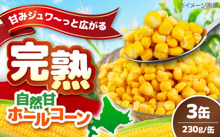 [北海道産] 自然甘ホールコーン 3缶(C7号缶)[喜茂別町][きもべつ観光協会] コーン コーン コーン コーン コーン コーン [AJAG021]