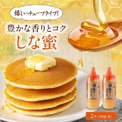 はちみつ しな蜜 500g チューブ 2本 ハニー 国産 [AJAS029]