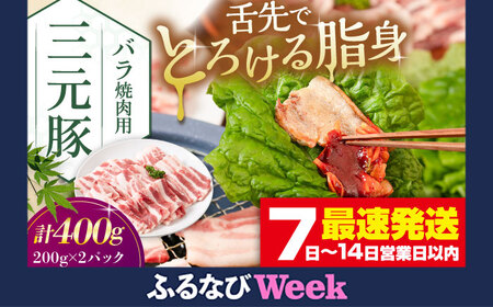 [ふるなびWEEK対象] バラ 400g 焼肉 焼肉 焼肉 焼肉 焼肉 焼肉 AJAP134-777