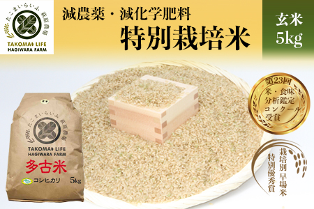 特別栽培米 多古米 コシヒカリ（玄米）5kg