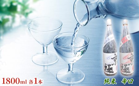 名水酒【京極】純米酒・辛口 1升×2本セット