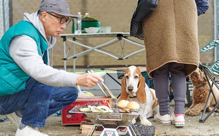 デイキャンプ Secret Base･Camp Mellow利用券(ワンちゃんと過ごせる区画B 約73㎡)