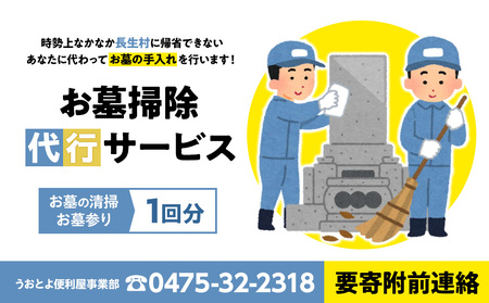 お墓掃除代行サービス1回分(要寄附前連絡)