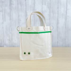 [猫目バッグ]わたし猫・帆布トートバッグ(小)/グリーン_装飾品・工芸品 トートバッグ・ショルダーバッグ 鞄・バッグ かばん カバン_