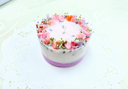 新宿フラワークラフト体験工房 お花で可愛いフラワーケーキキャンドル作り 0146-007-S07