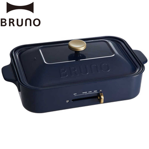 BRUNO コンパクトホットプレート プレート2種(たこ焼き 平面) ネイビー 0152-001-S07-3