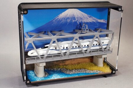 鉄道模型 走る情景(ジオラマ)シリーズ[N700S新幹線「のぞみ」] 0055-018-S07