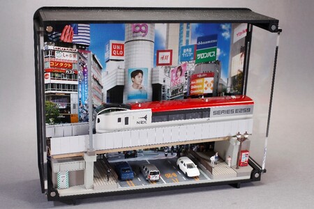 鉄道模型 走る情景(ジオラマ)シリーズ[E259系成田エクスプレス] 0055-019-S07