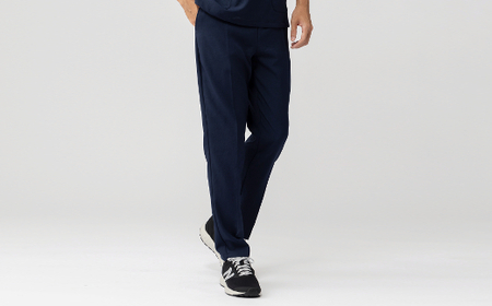 レピウスの白衣 【メンズボトムス】スクラブパンツ リンクル (カラー：ネイビー、サイズ：S)