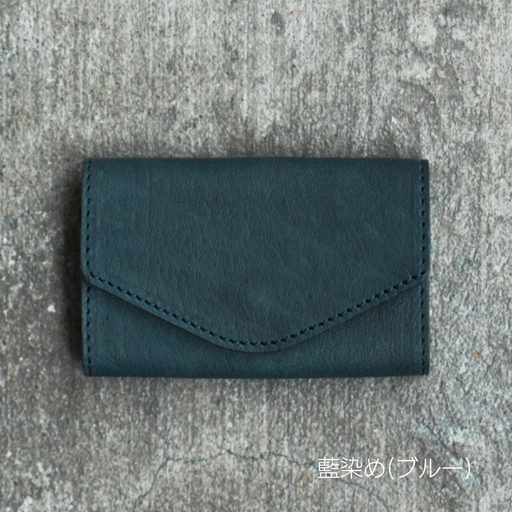 [Botanical Leather] キーケース (カラー：藍染め(ブルー))_0089-008-T06-1