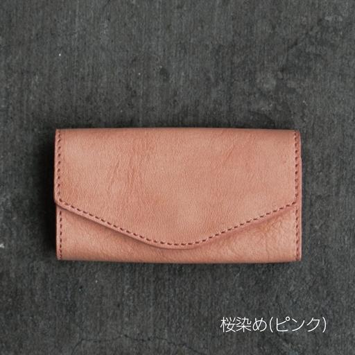[Botanical Leather] キーケース (カラー：桜染め(ピンク))_0089-008-T06-2