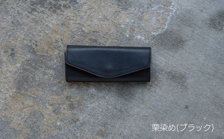 [Botanical Leather] キーケース (カラー:栗染め(ブラック))