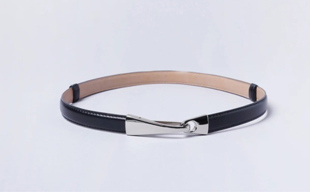 [bell la bell] シルバーバックルスライドベルト (カラー:ブラック)_0170-008-T07-1