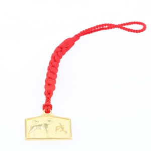 [K18] 干支絵馬根付 (12種) (柄:戌)