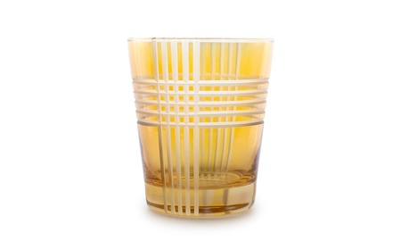 浅草切子 KANA KURITA「ギンガムオールド」化粧箱入り (カラー:アンバー)_0012-094-T07-3