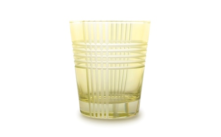 浅草切子 KANA KURITA「ギンガムオールド」化粧箱入り (カラー:イエロー)_0012-094-T07-5