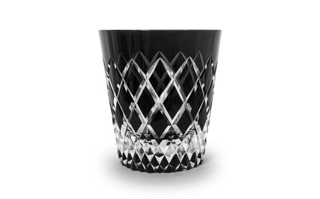 浅草切子 KANA KURITA「モノクロオールド ―矢来霰―」木箱入り_0012-116-T07