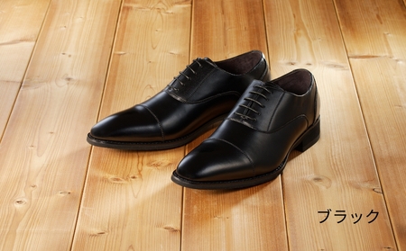 【匠の靴】超軽量＆履き心地抜群な本革ビジネスシューズAF-01(サイズ：25.0cm、カラー：ブラック)_0019-001-T03-1-2