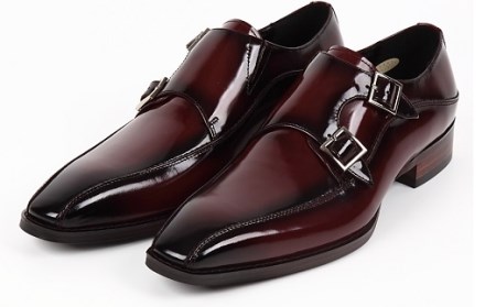 【浅草の靴】クリスチャンカラノ 本革ビジネスシューズ[TK-491](サイズ：25.0cm、カラー：ワイン)_0045-010-T03-3-2