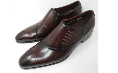 【浅草の靴】クリスチャンカラノ 本革ビジネスシューズ[TK-848](サイズ：26.5cm、カラー：ダークブラウン)