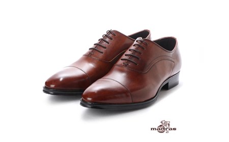 madras(マドラス）紳士靴 M411(サイズ：26.5cm、カラー：ライトブラウン)