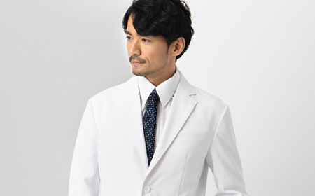 レピウスの白衣 【メンズ】 テーラードカラードクタージャケット / ネーム刺繍付き(サイズ：48サイズ)