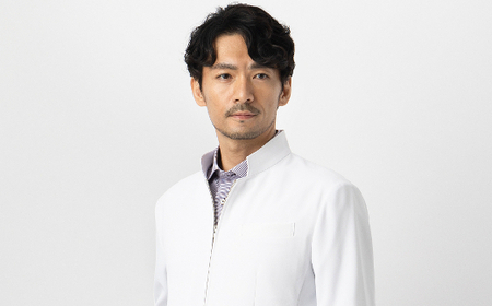 レピウスの白衣 【メンズ】 スタンドカラーZIP ショートコート [長袖] ストレッチ素材 / ネーム刺繍付き(サイズ：48サイズ)